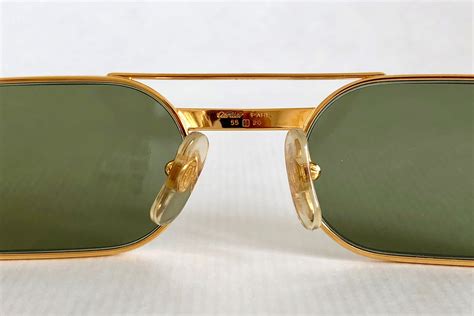 cartier 18k gold glasses|cartier glasses real gold.